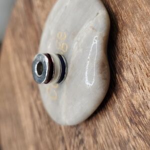 Patriotic flag‎ charm sterling